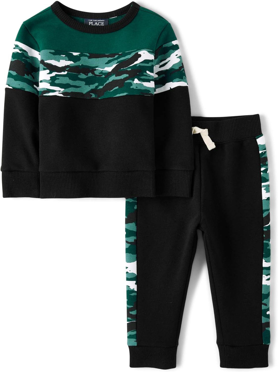 The Childrens Place Baby Boys 2-Piece Sweatshirt Sweatpants Set