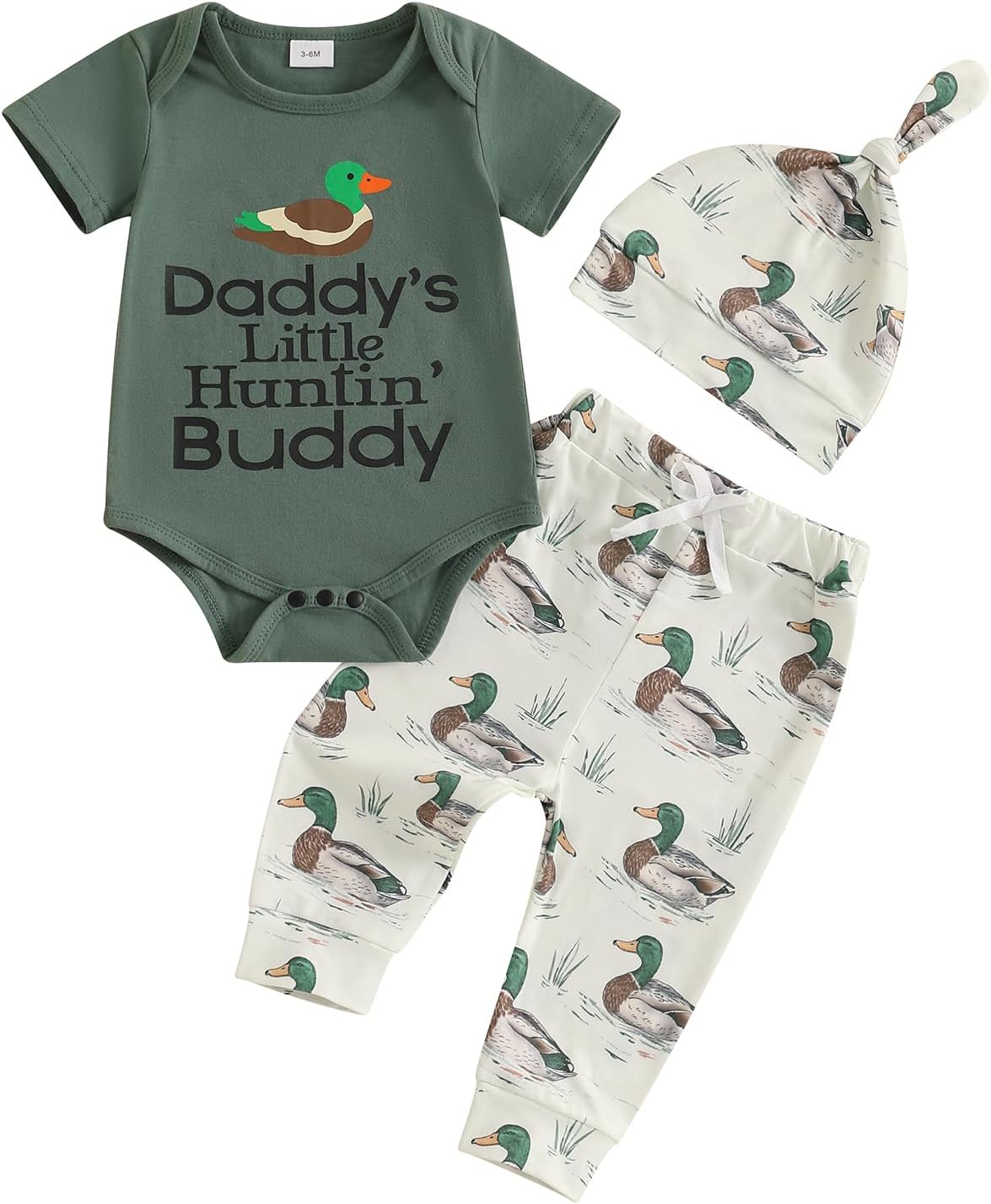 Baby Boy Duck Hunting Outfit Set