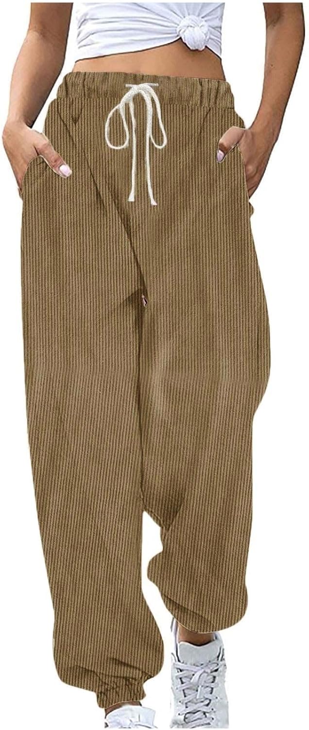 FZVYD Womens Casual Athletic Cotton Long Sweatpants