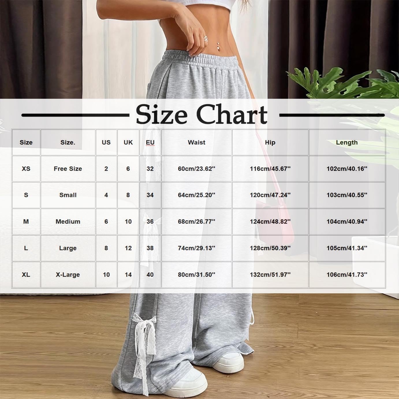 Chic Side Bow Tie Sweatpants