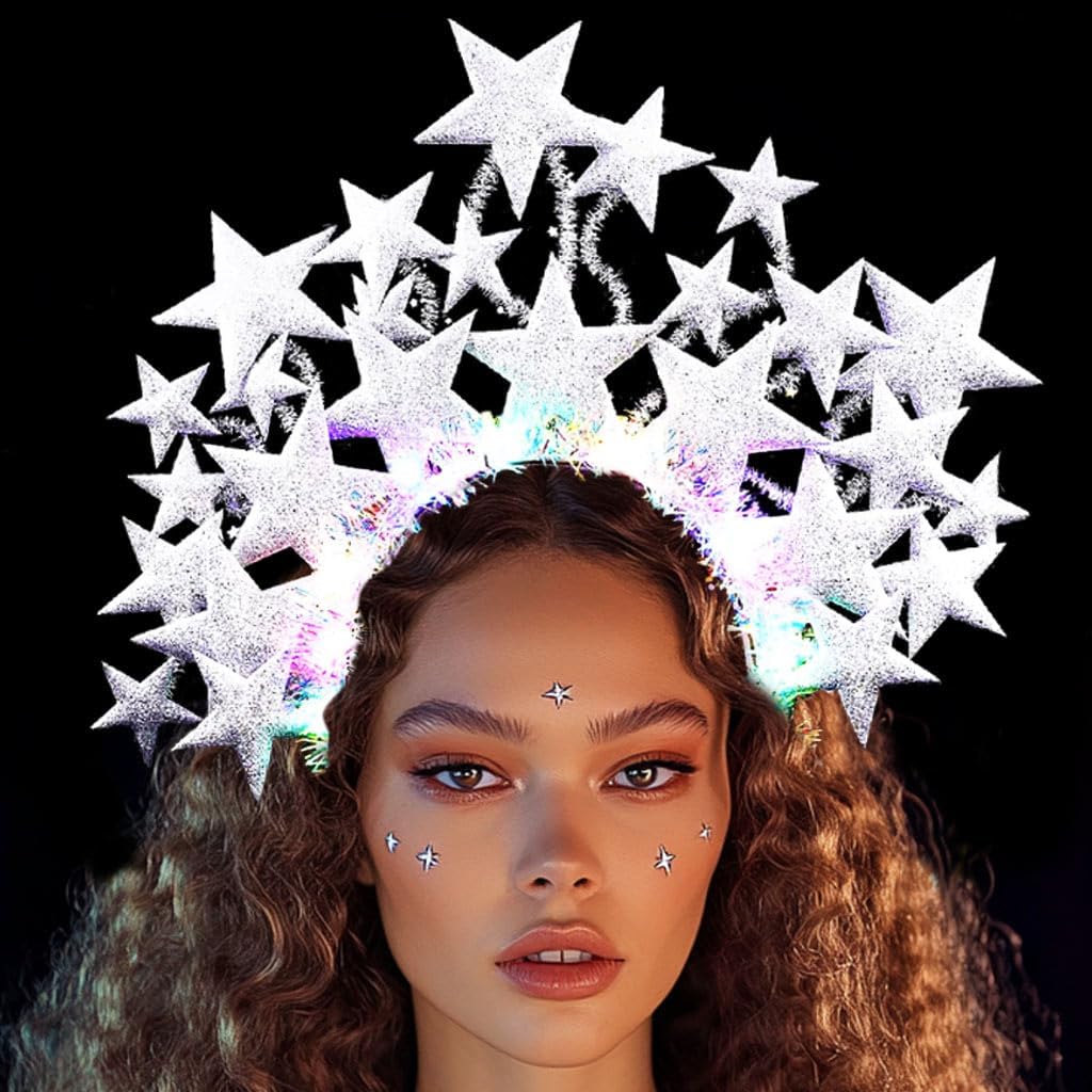GLINK Glowing LED Nightclub Hair Band