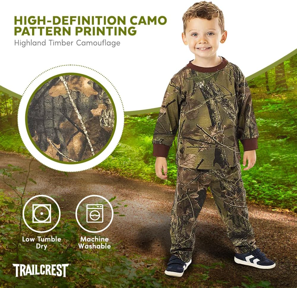 TrailCrest Toddler Camo Outfit for Boys
