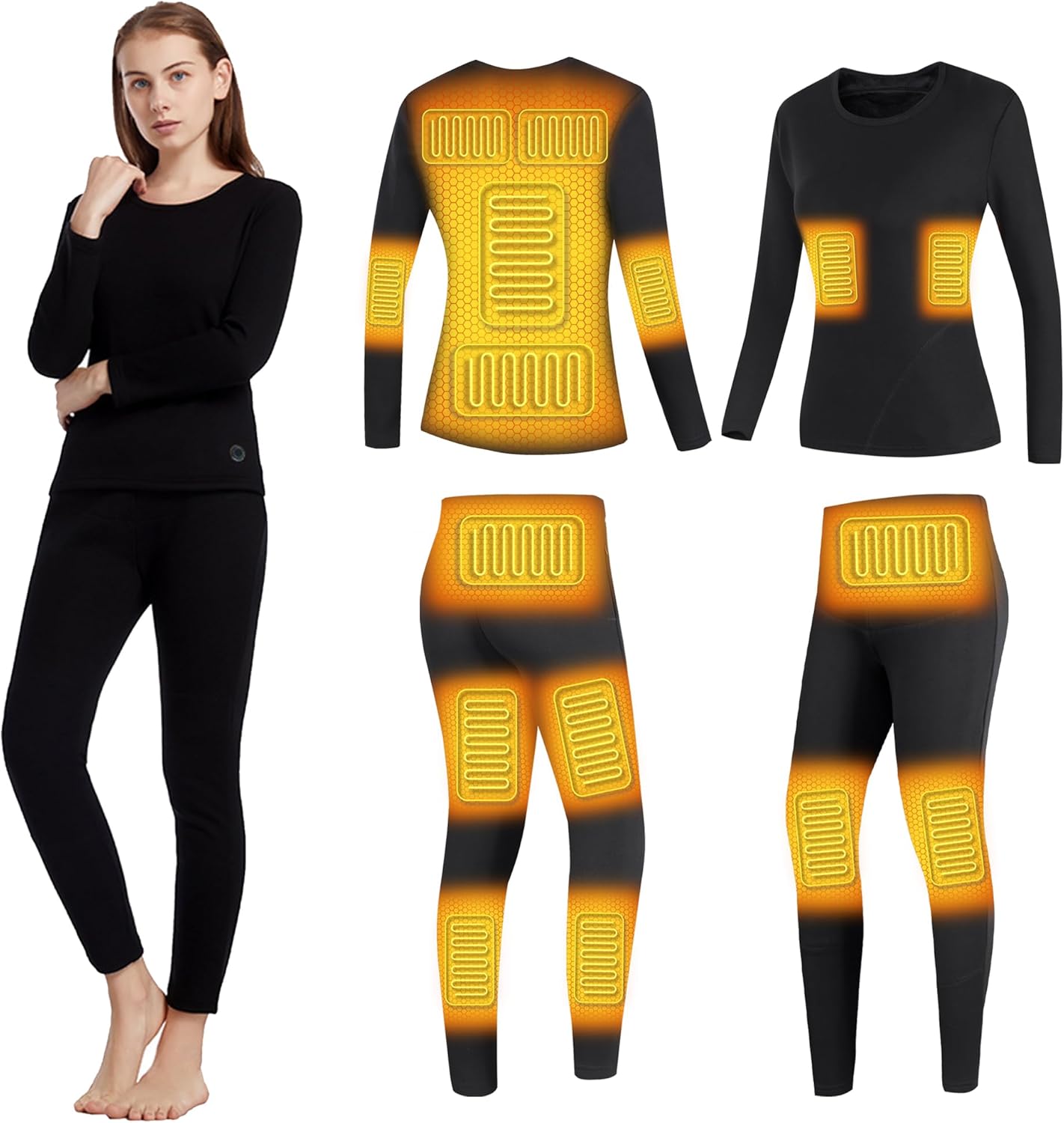 Warm and Comfortable Heating Underwear Set for Women