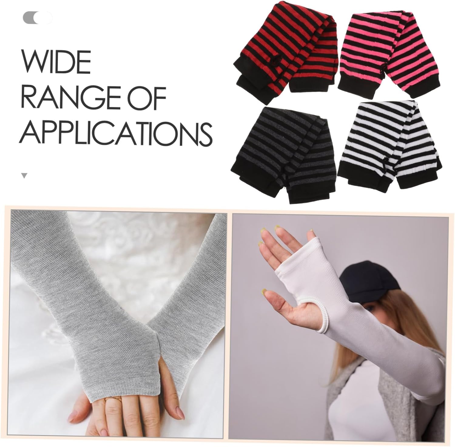 LIOOBO Women Knitted Fingerless Gloves