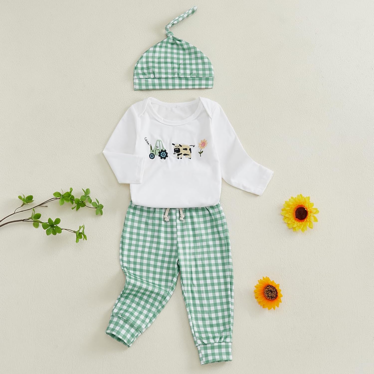 Plaid Romper for Newborn Boys - Trendy Cozy