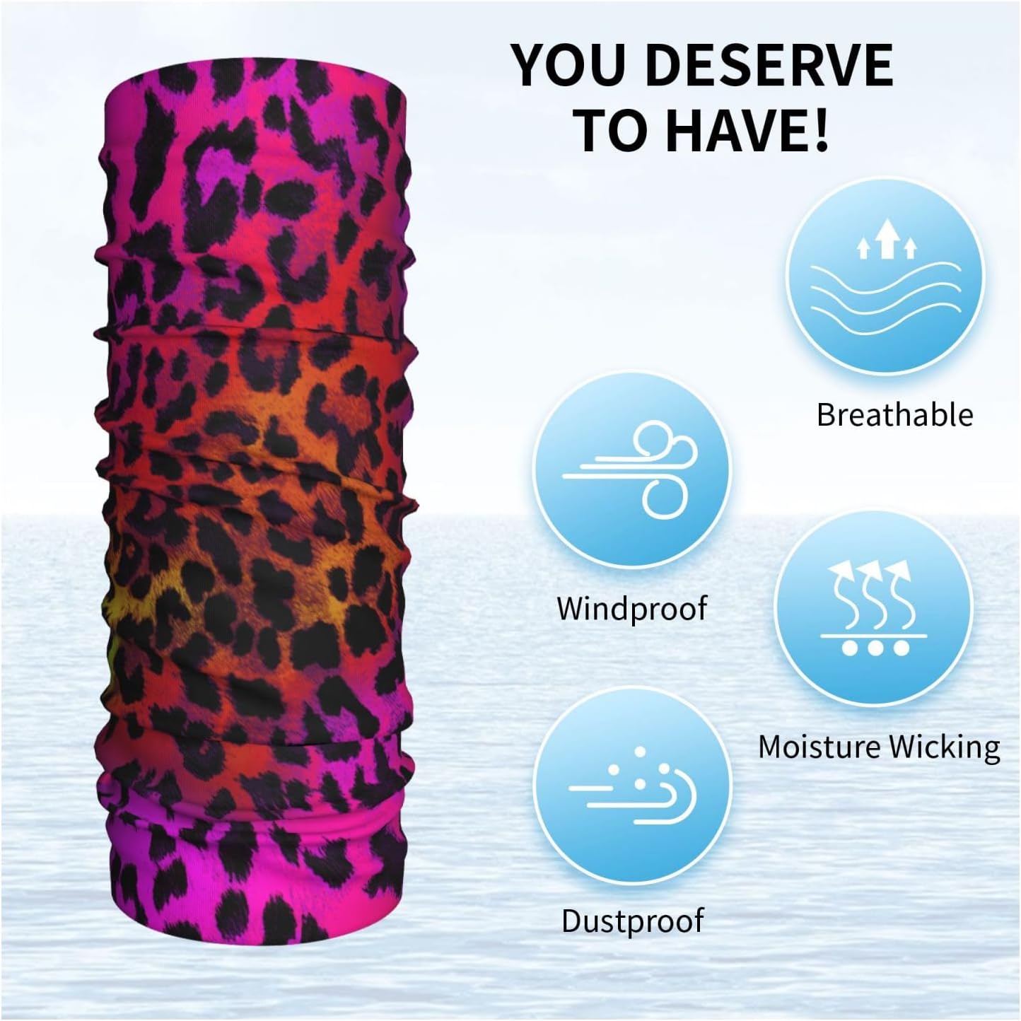 Sturdy Dustproof Neck Gaiter for Women and Men UV Protection in Style
