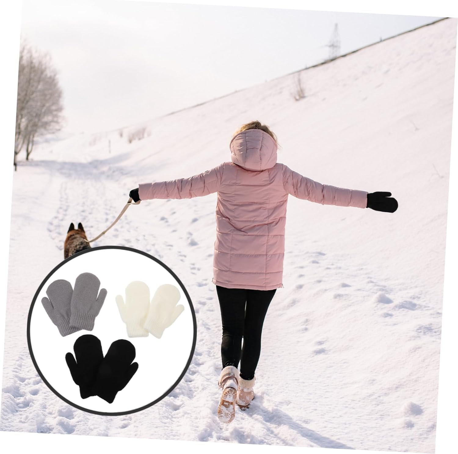 BESPORTYLE Womens ThickWarm Gloves