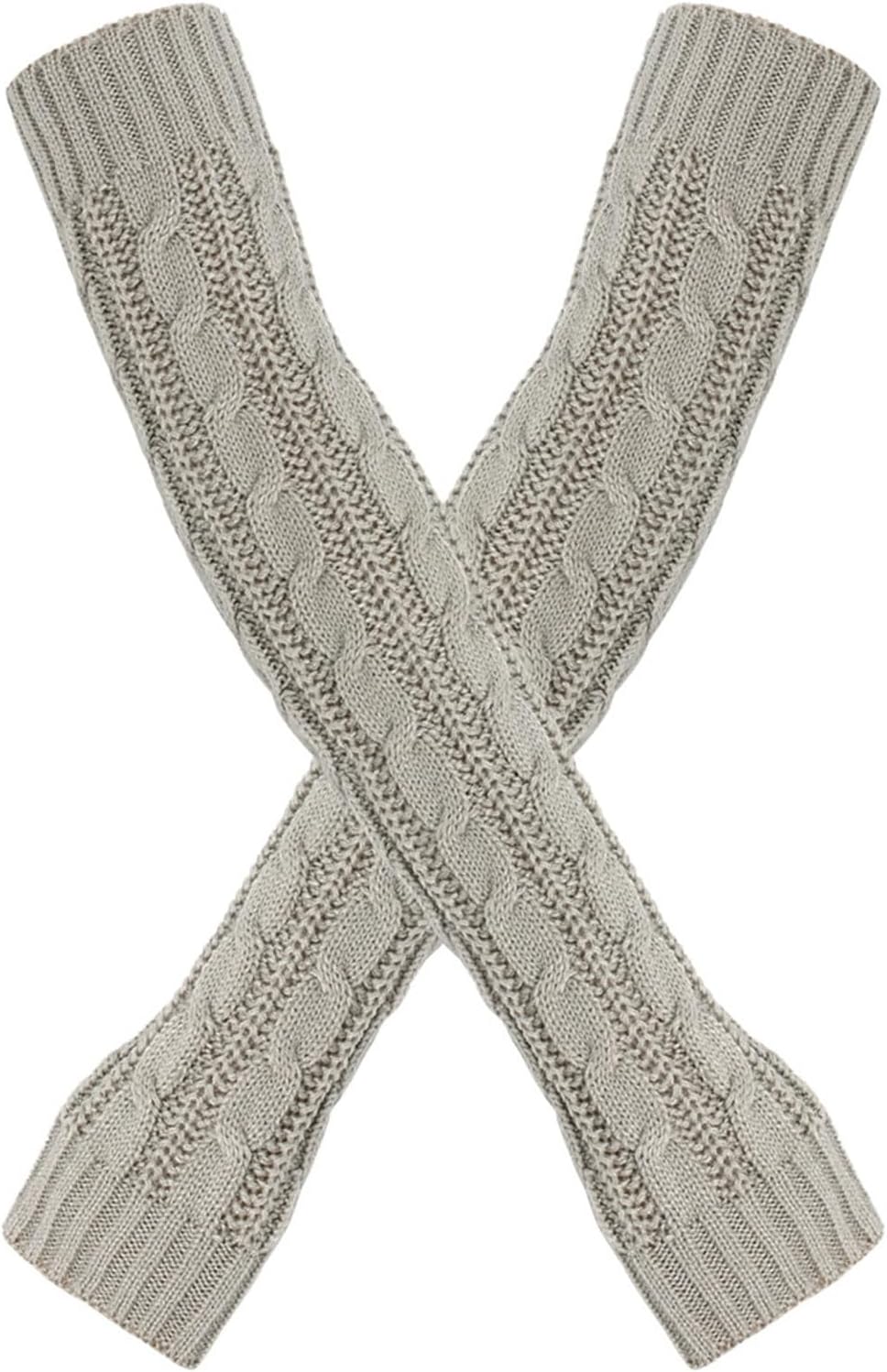 Winter-Friendly Design - Soft Long Fingerless Gloves for Women with Thumb Hole
