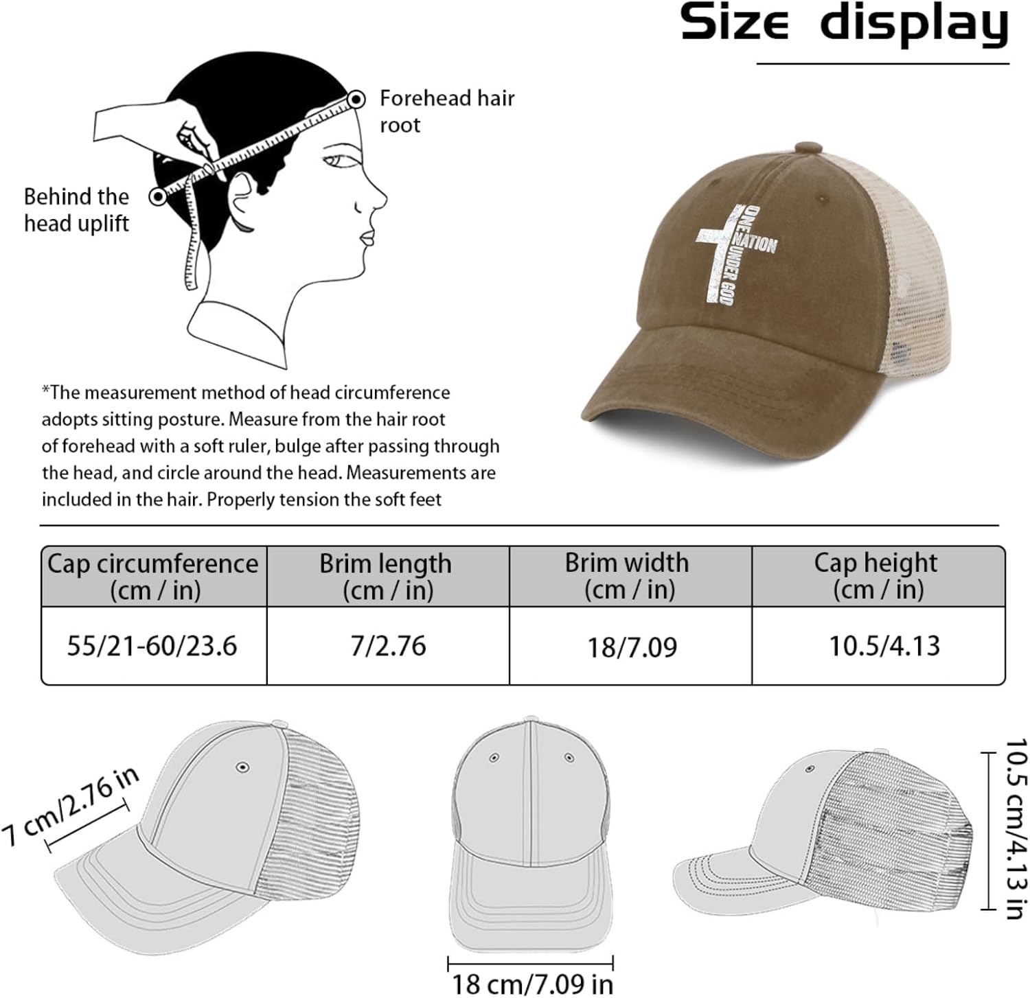 One Nation Under God Trucker Hat