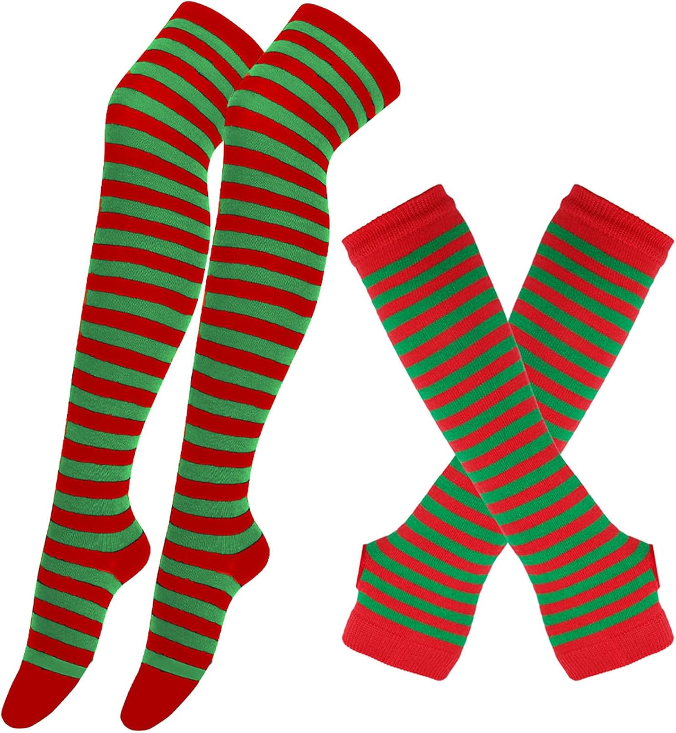 Generic Womens Cotton Stripped Socks Warm and Fashionable for Cold Weather