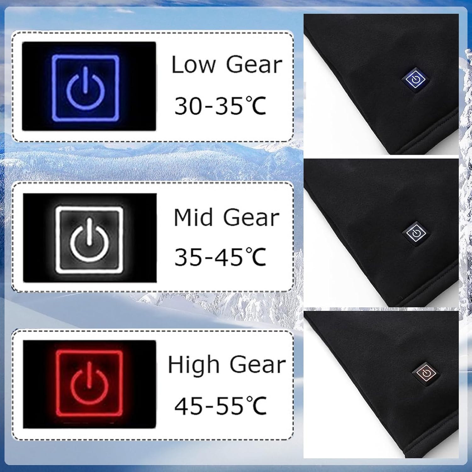 Womens Heated Underwear Set for Cold Weather