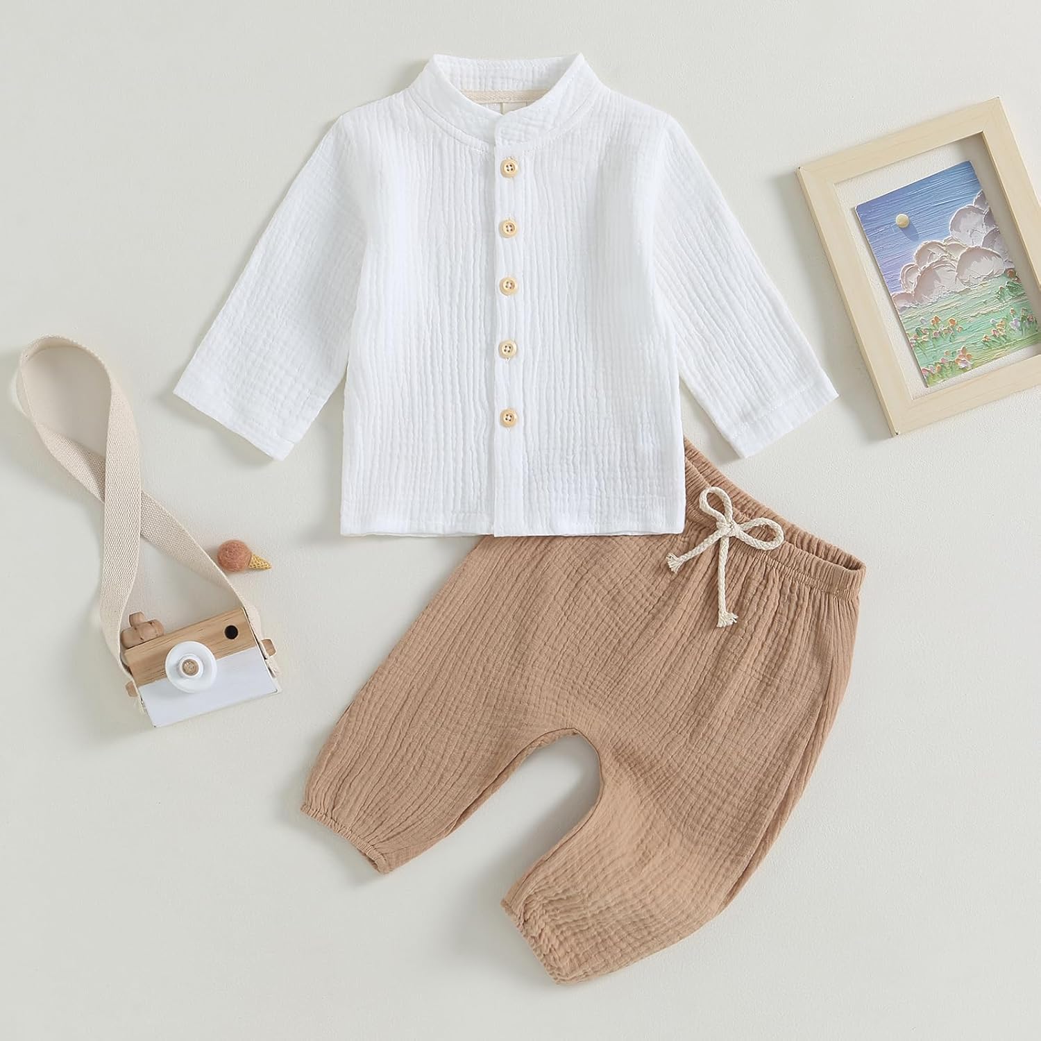 Perfect Cotton Linen Toddler Outfit Soft Cozy