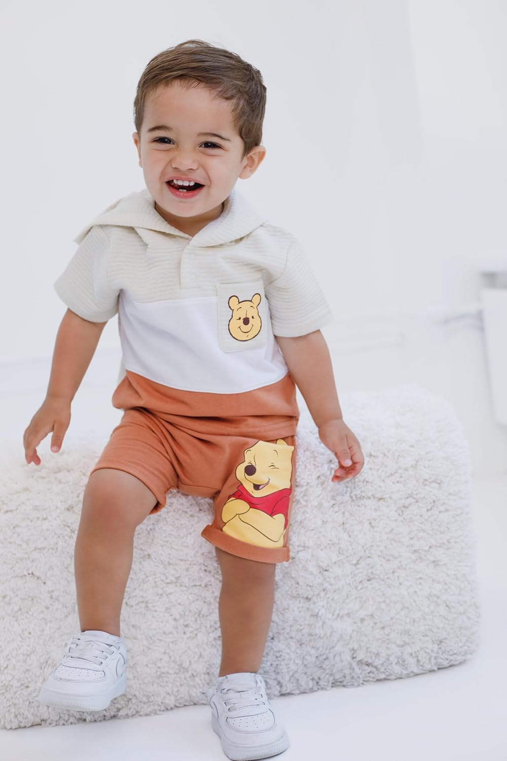Perfect Disney Pullover Hoodie Shorts Set for Little Ones