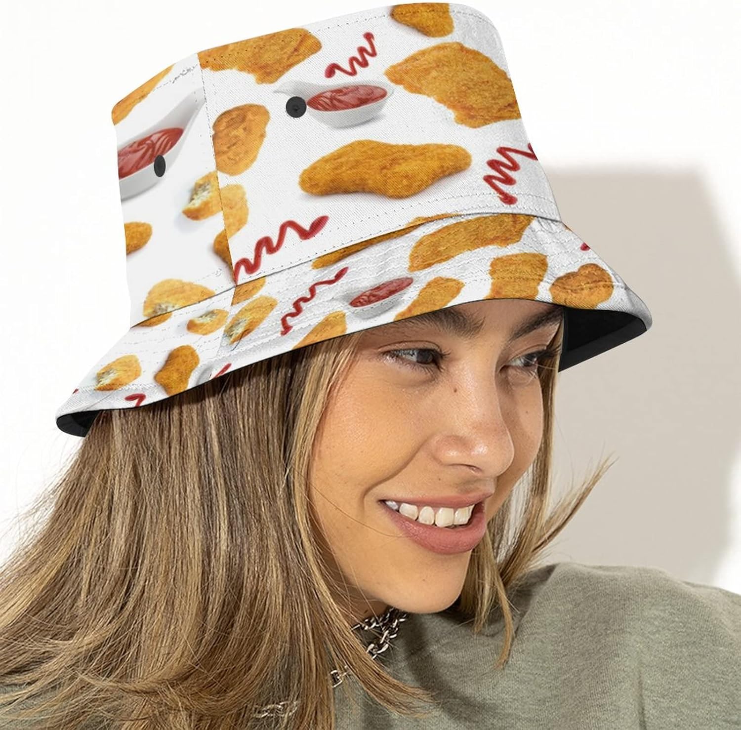 Food Pattern Bucket Hat