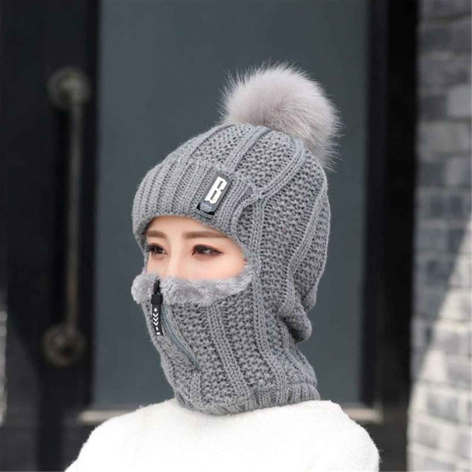 Windproof Ski Mask Face Cover Beanie for Outdoor Sports