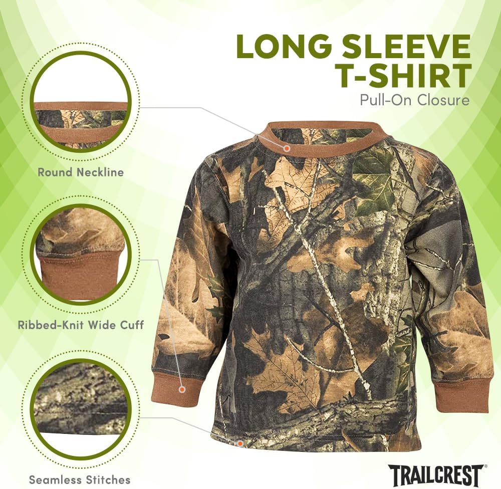 TrailCrest Toddler Camo Outfit for Boys