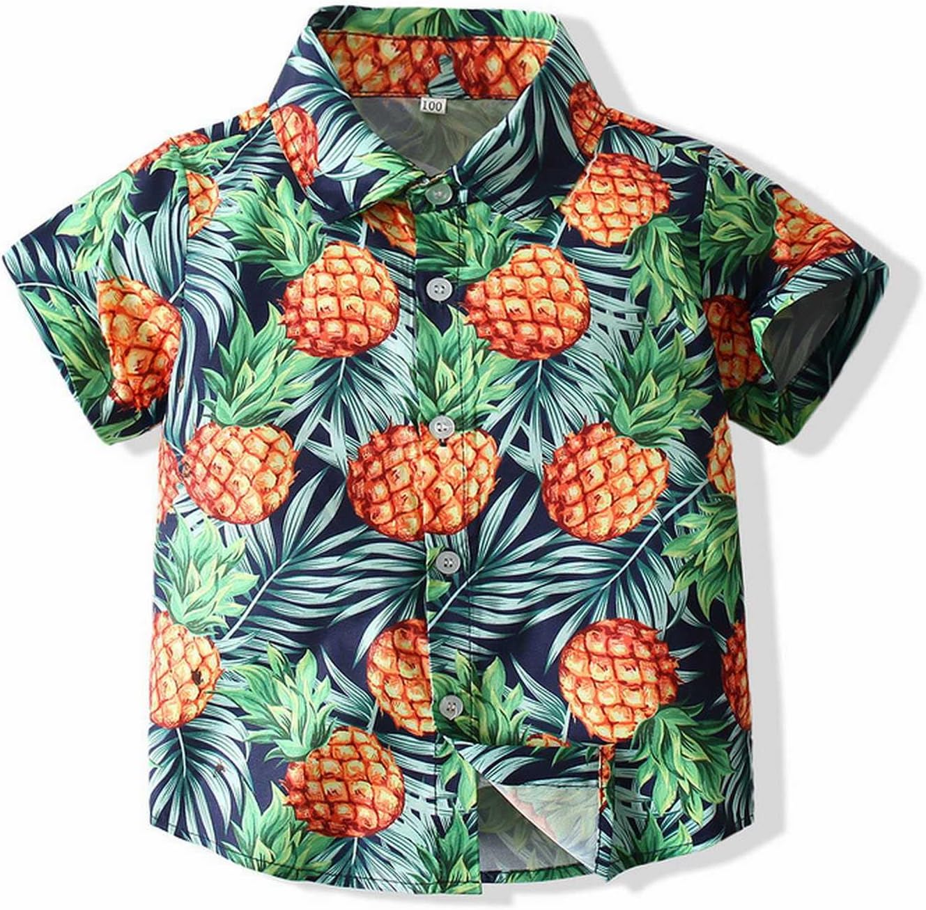 Lykmera Baby Boy Pineapple Short Set 2-3 Years Green