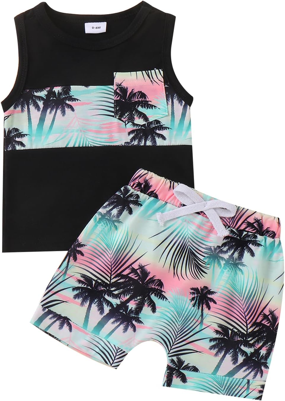 Honganda 2-Piece tropical Toddler Set