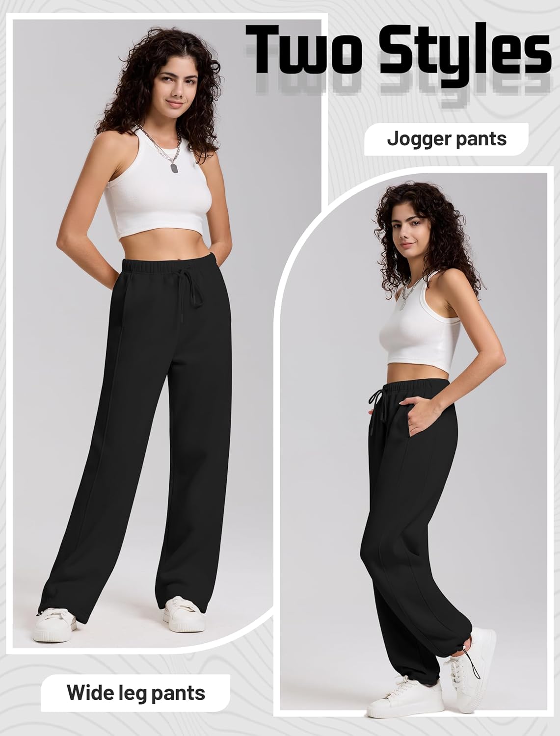 IWD Womens Fleece Wide Pants