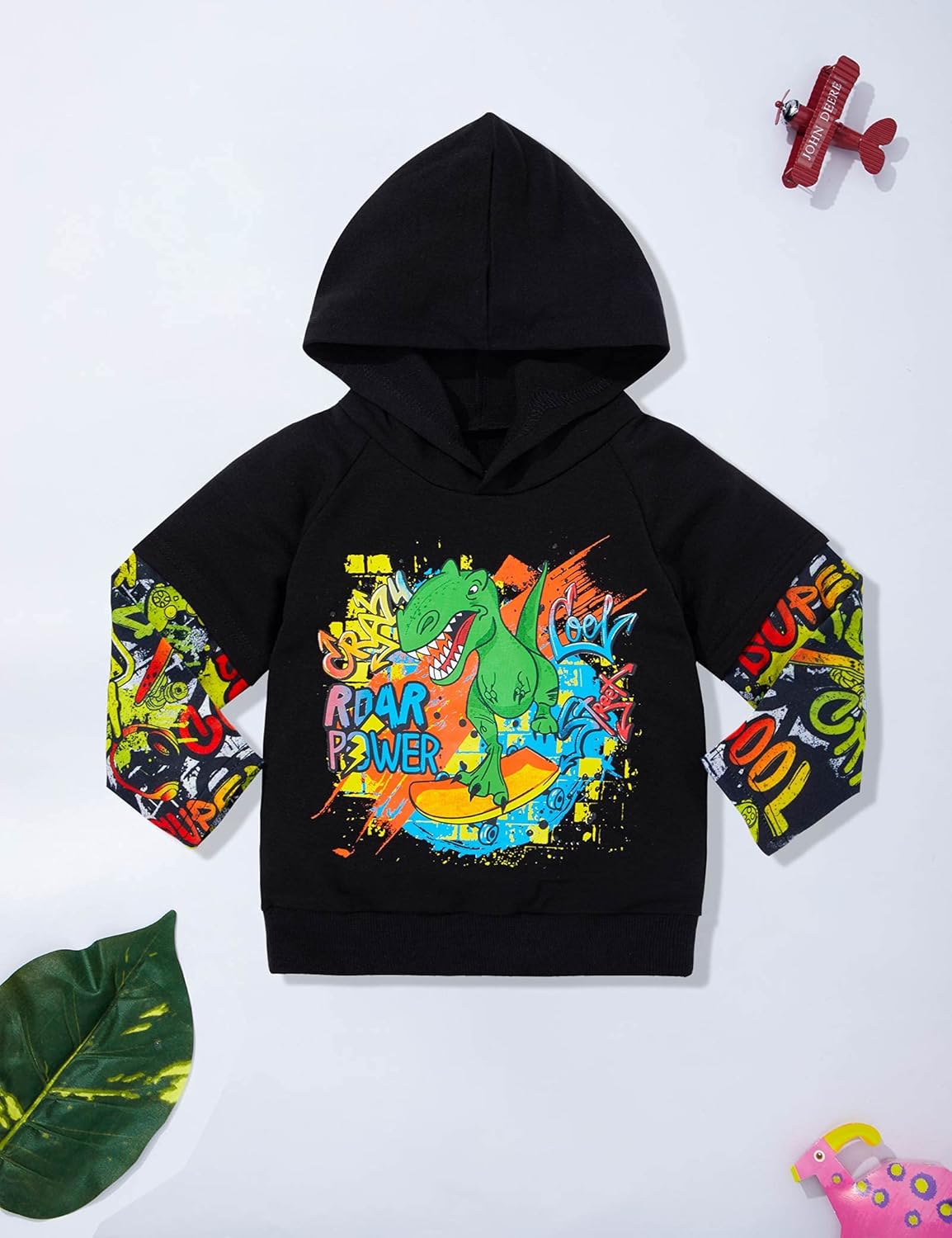 MIGU Dinosaur Toddler Winter PJs Set
