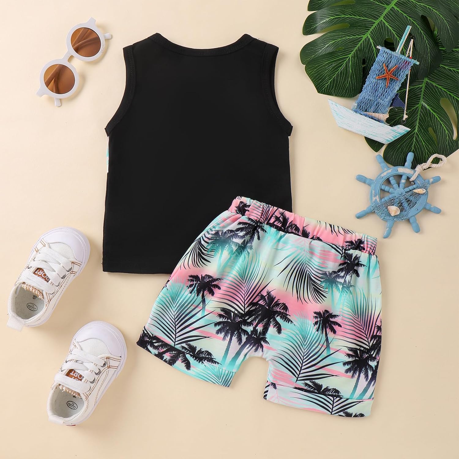 Honganda 2-Piece tropical Toddler Set
