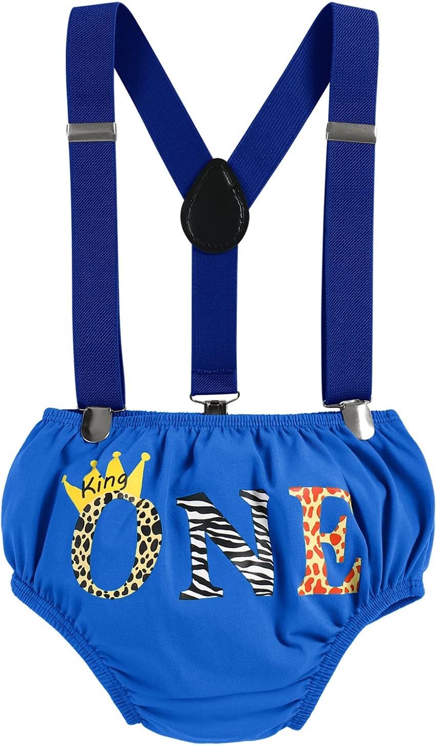 Chic Cake Smash Jungle Party Outfit for Baby Boy 1st Birthday