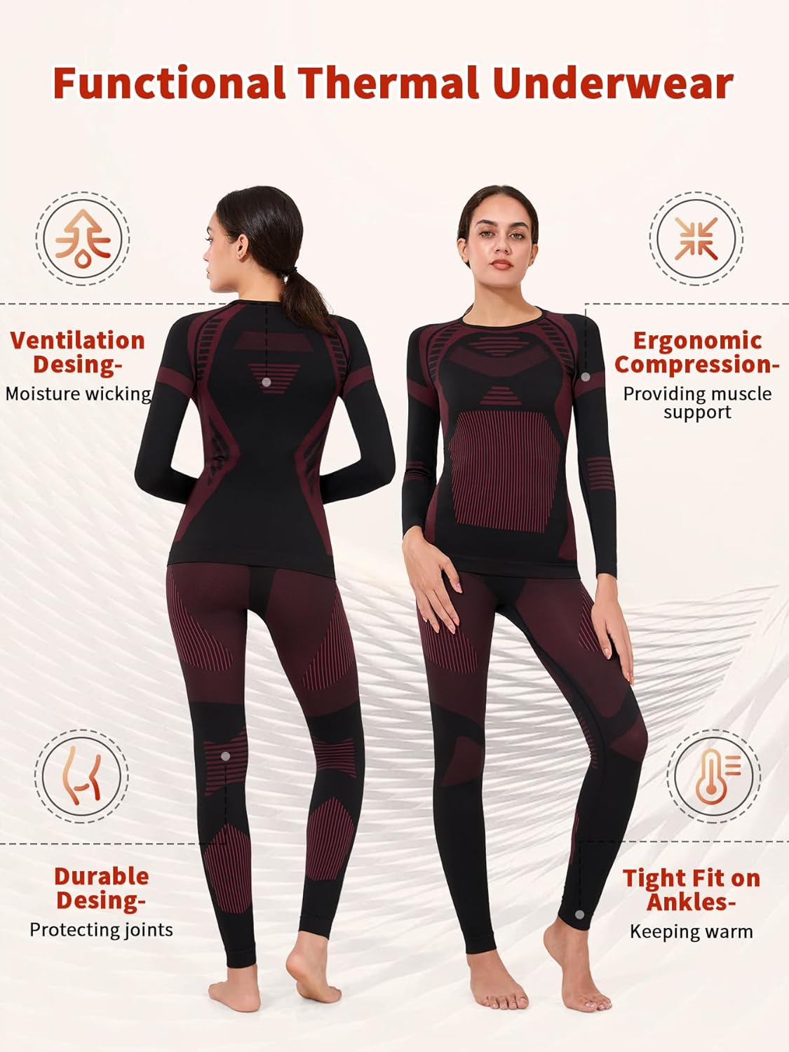 Thermal Underwear Set for Skiing