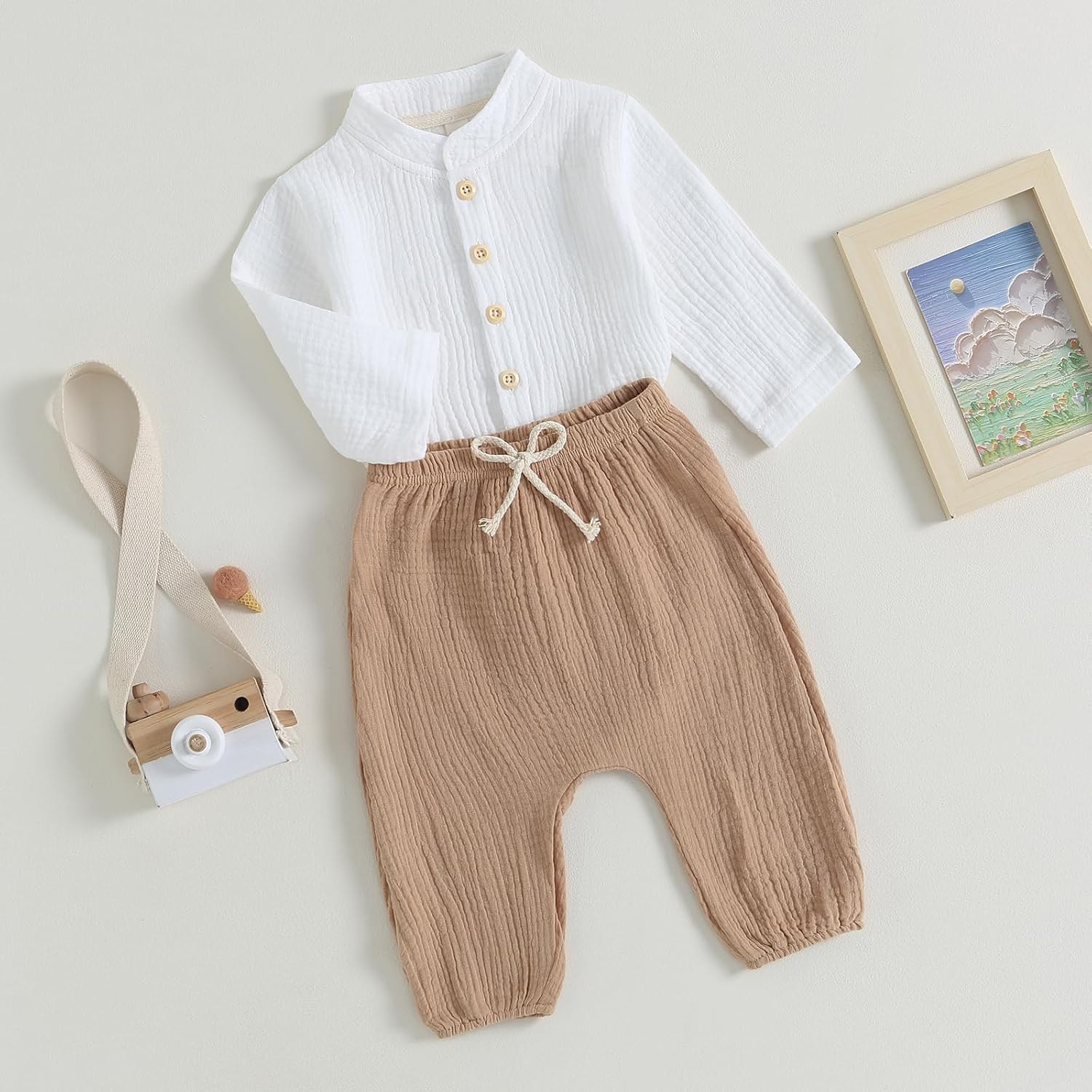 Perfect Cotton Linen Toddler Outfit Soft Cozy