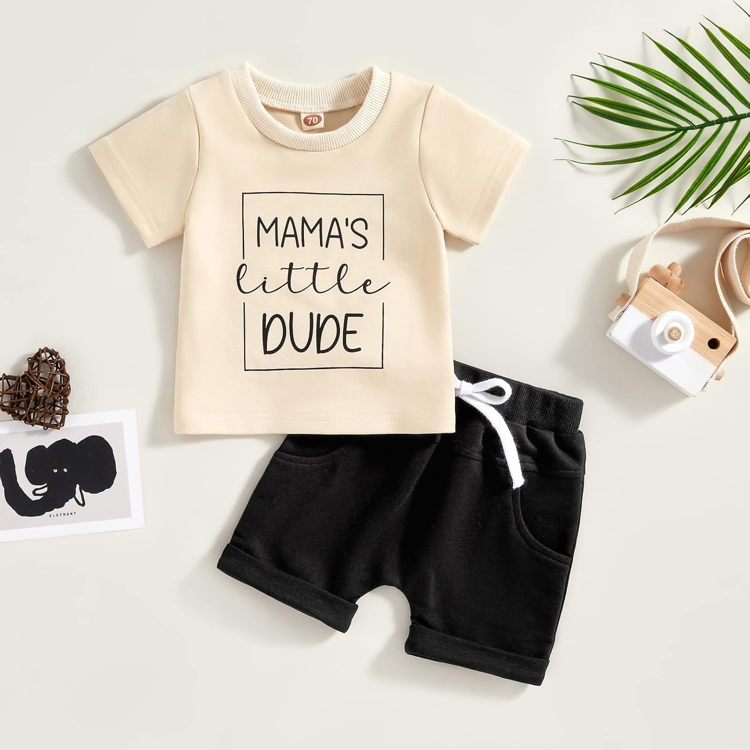 Rtnnsbbfcm Newborn summer outfits for boys