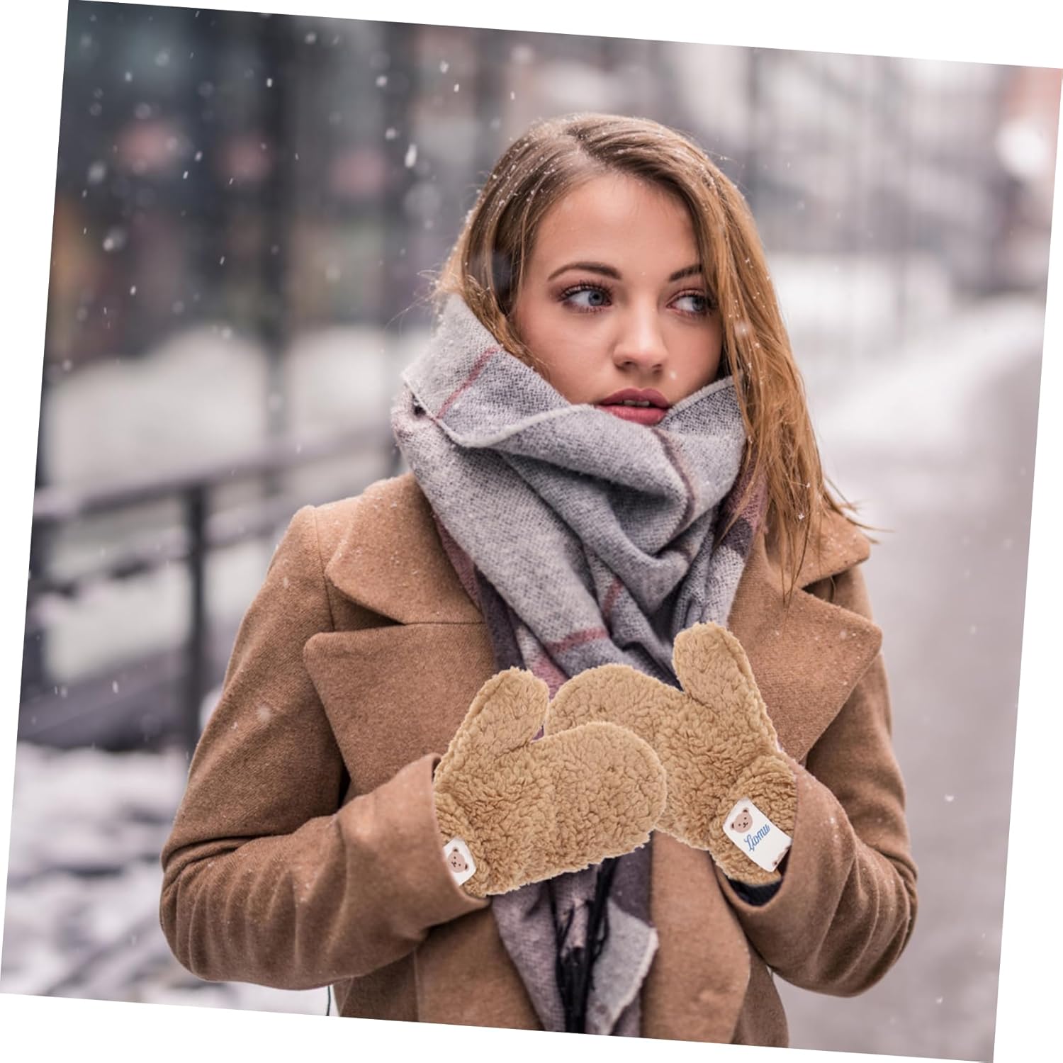 LIOOBO Cartoon Mitten Gloves