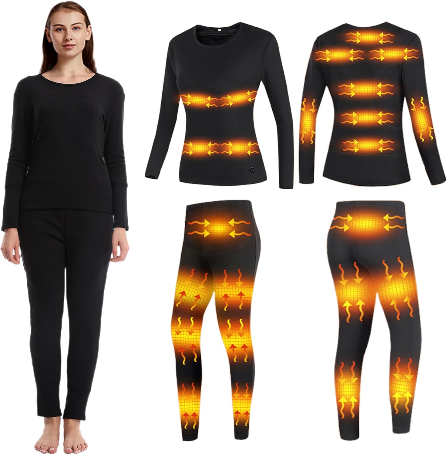 Warming Comfortable Heating Thermal Set for Women