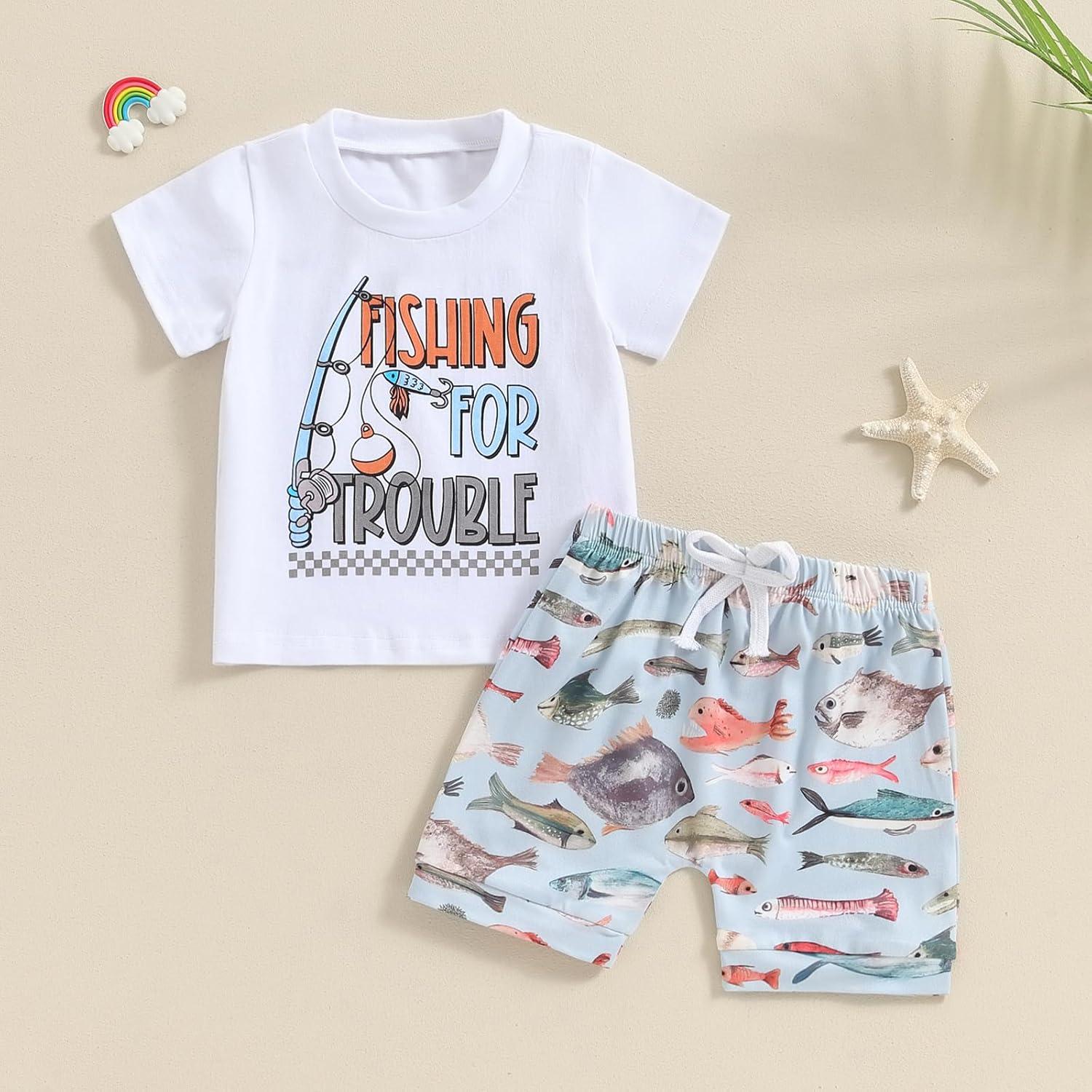 Rtnnsbbfcm Toddler Boy Summer Outfit