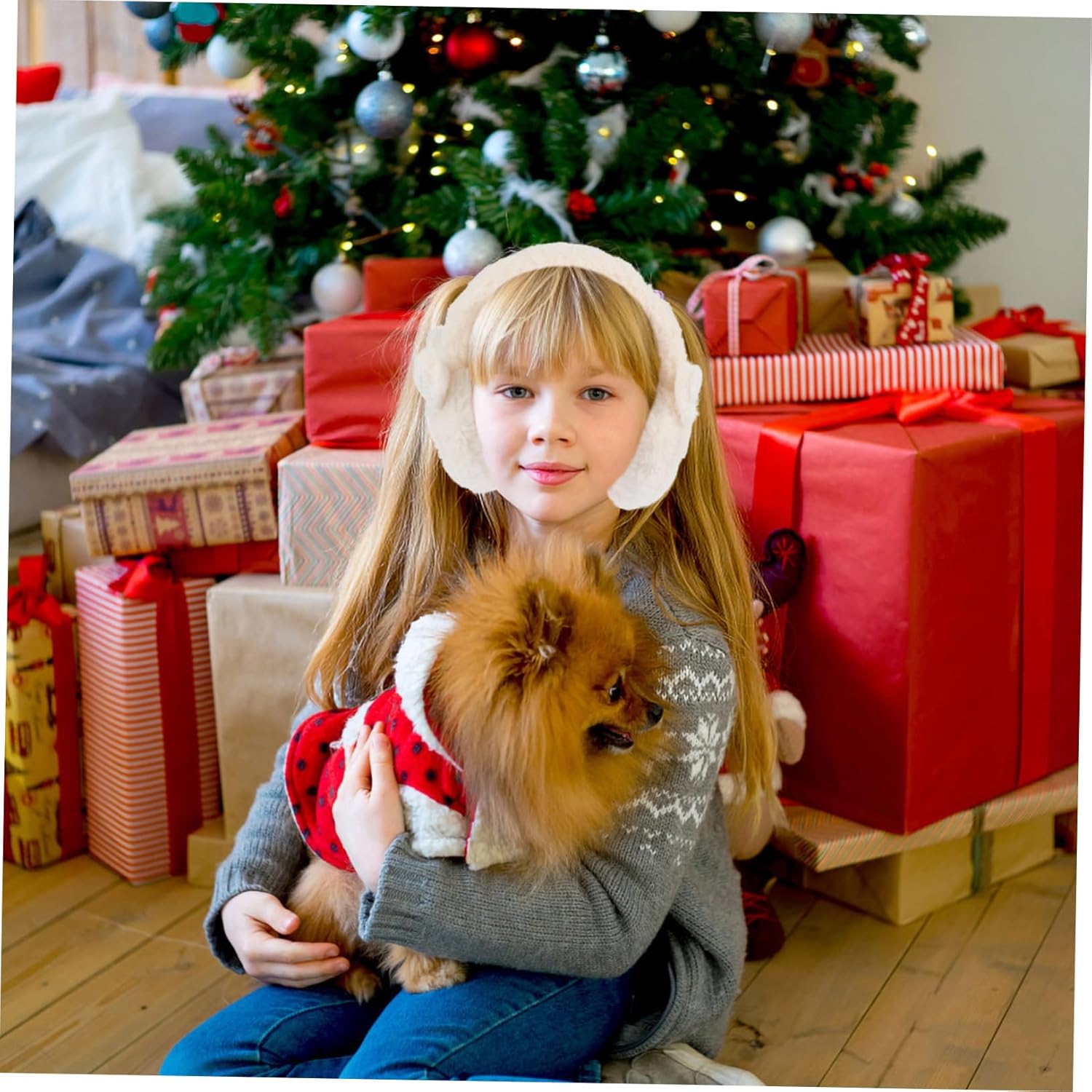 Adjustable Plush Winter Ear Muffs for Cold Weather Warmness and Comfort