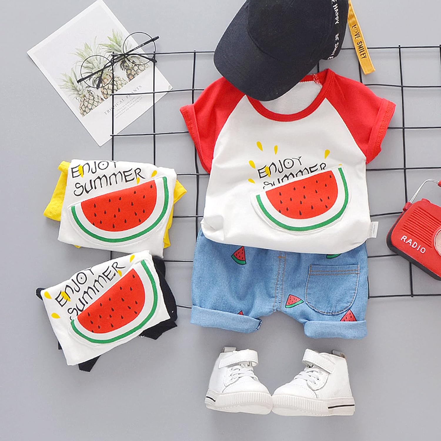 Toddler Boys Kearns Park Synthetic Pique Summer Shorts Set