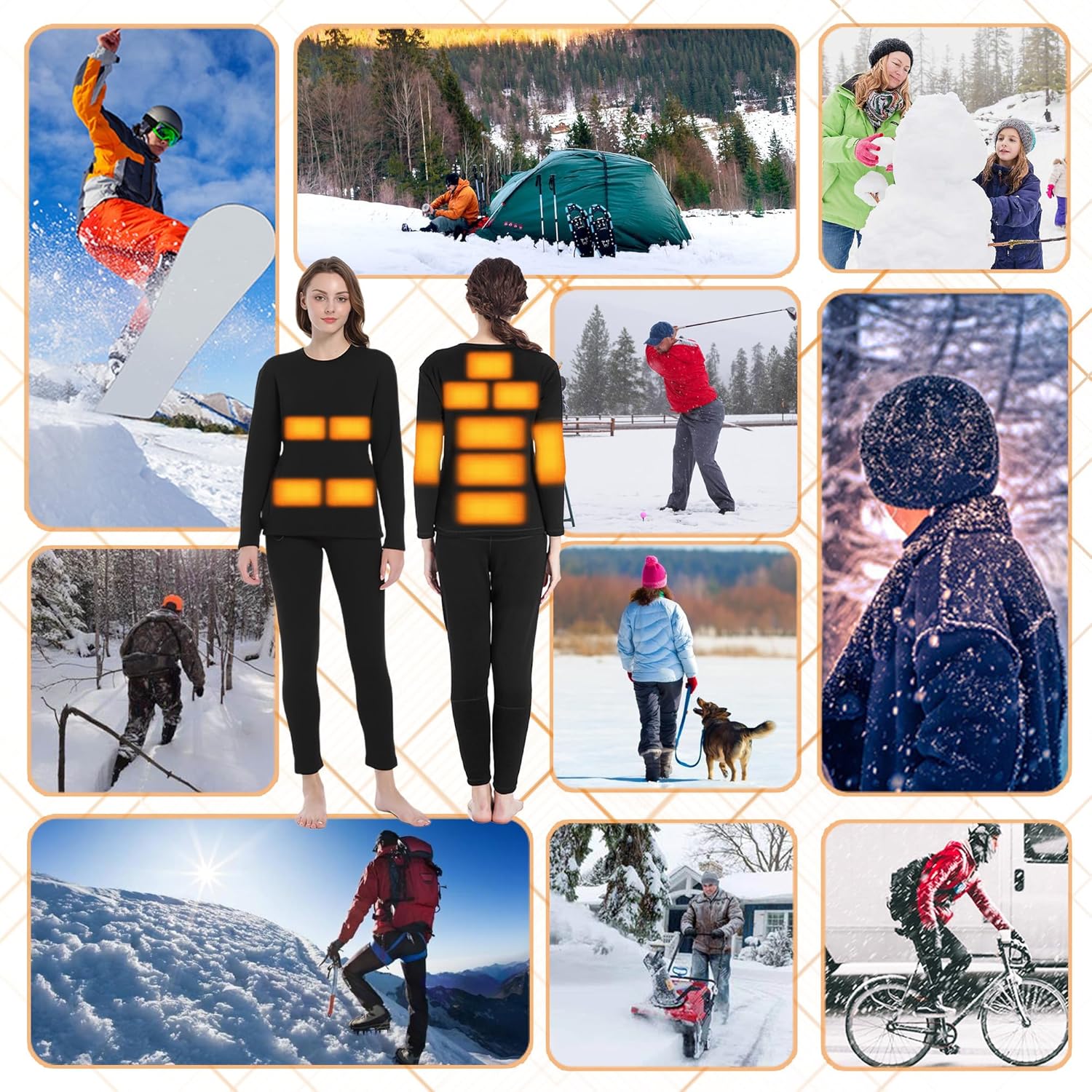 Warm Comfortable Heated Underwear for Women
