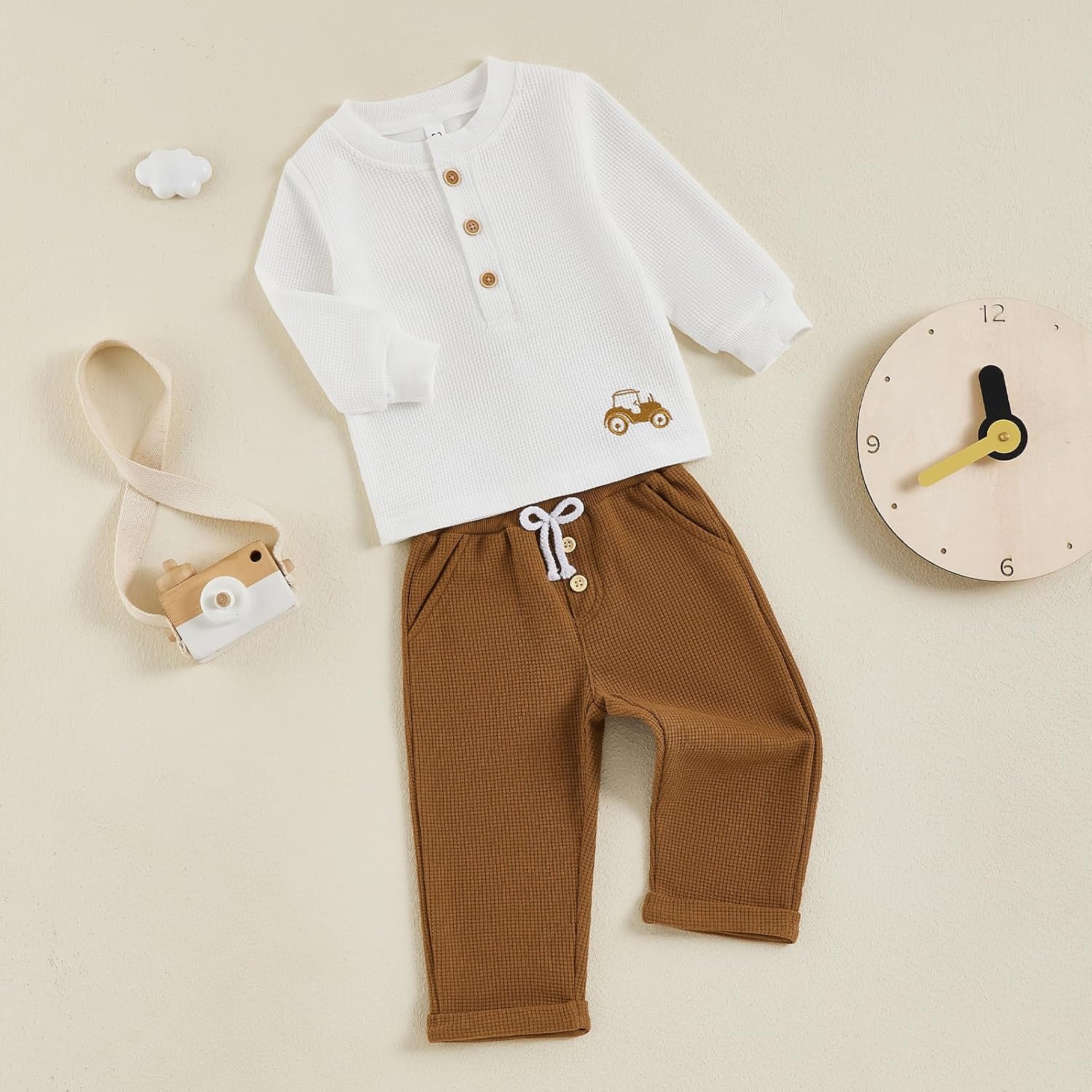 PENNSOY Kids Baby Boys Autumn 2PCS Outfit Set