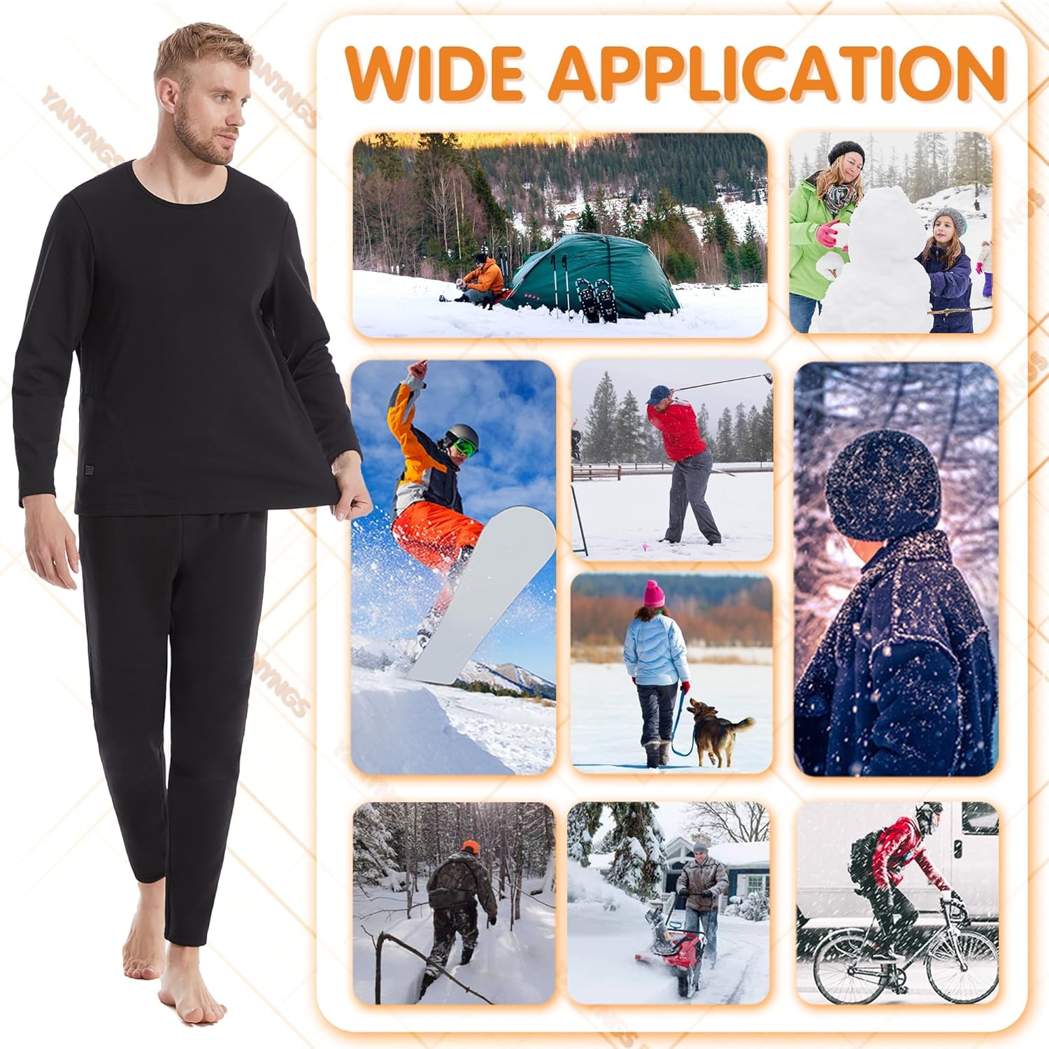 Heated Underwear for MenWomen - Stay Warm in Cold Weather