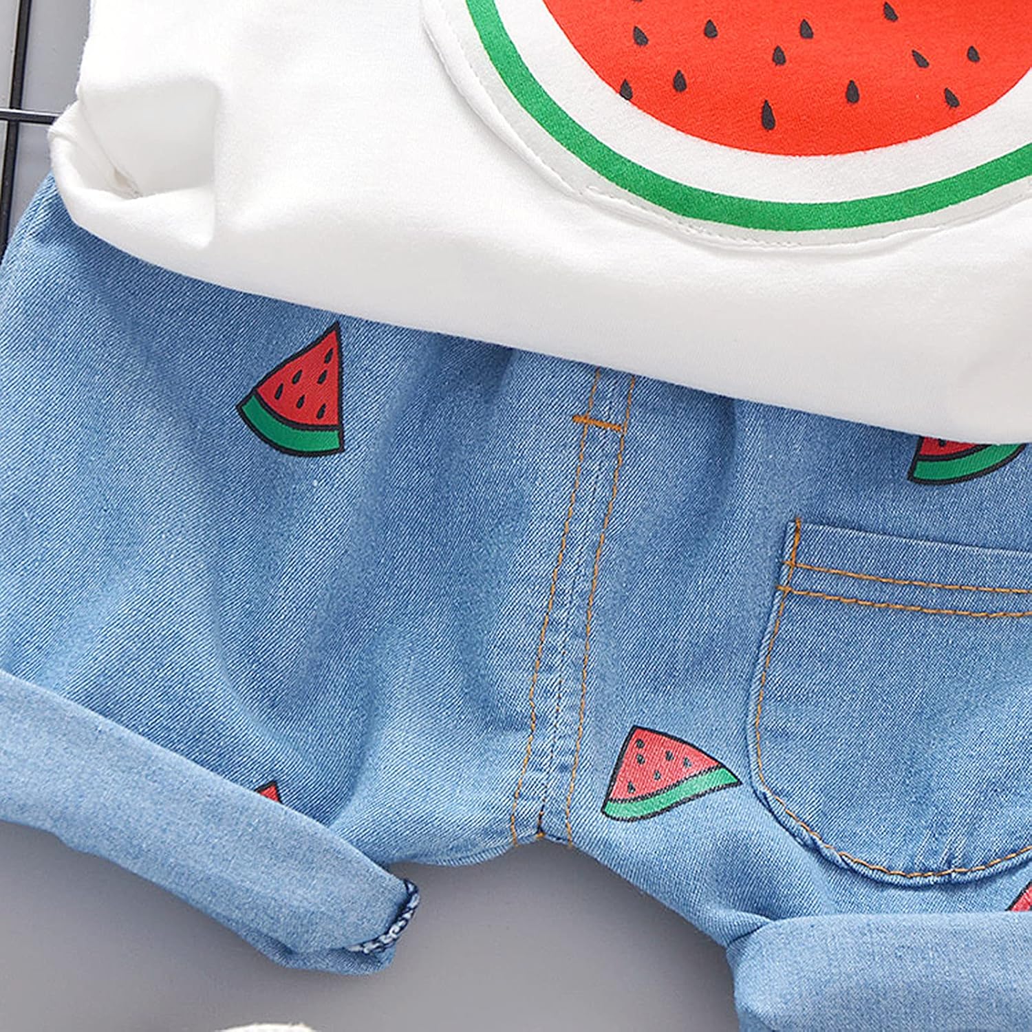 Baby Boys Watermelon Print Outfit Set