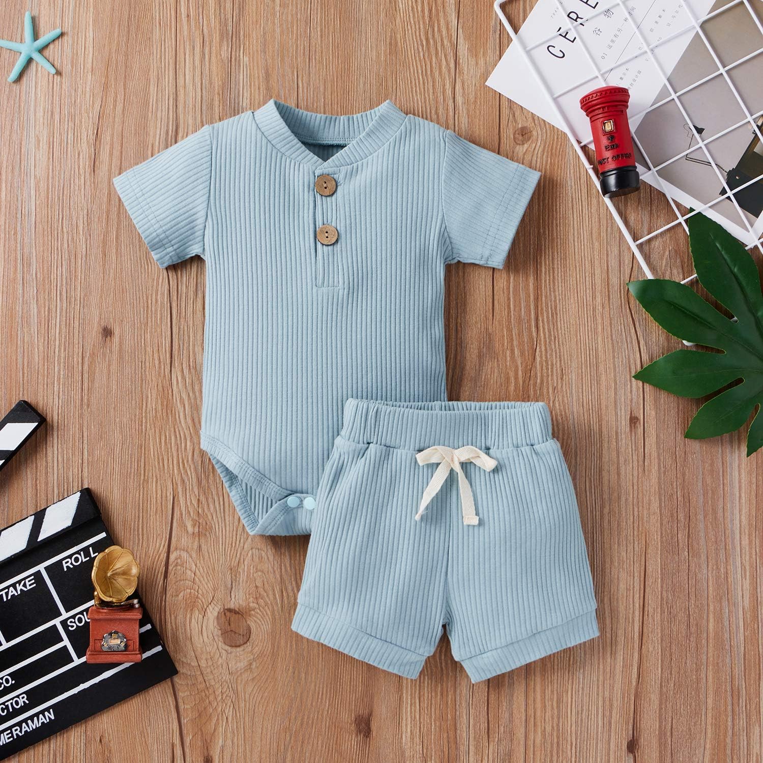 MABABY Newborn Romper Set for 3-18 Month