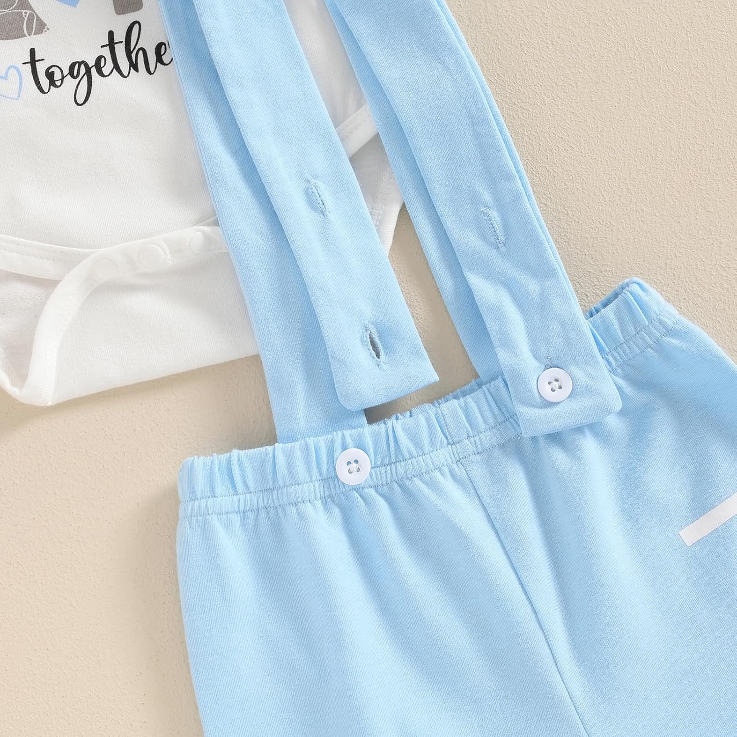 Frietlebird Newborn Baby Boy Coming Home Romper Pants 3Pcs Set