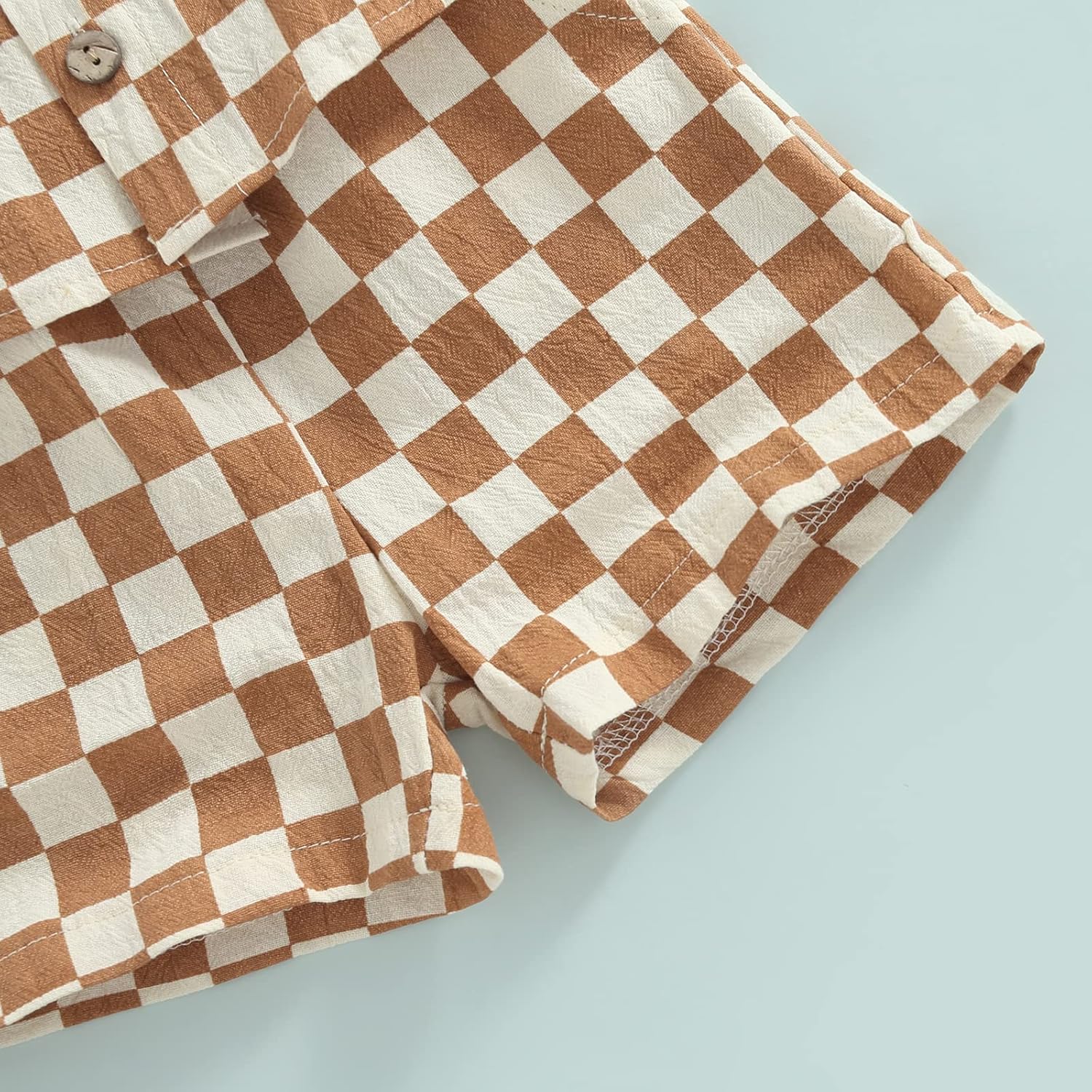 BULINGNA Checked Summer Toddler Boy Set