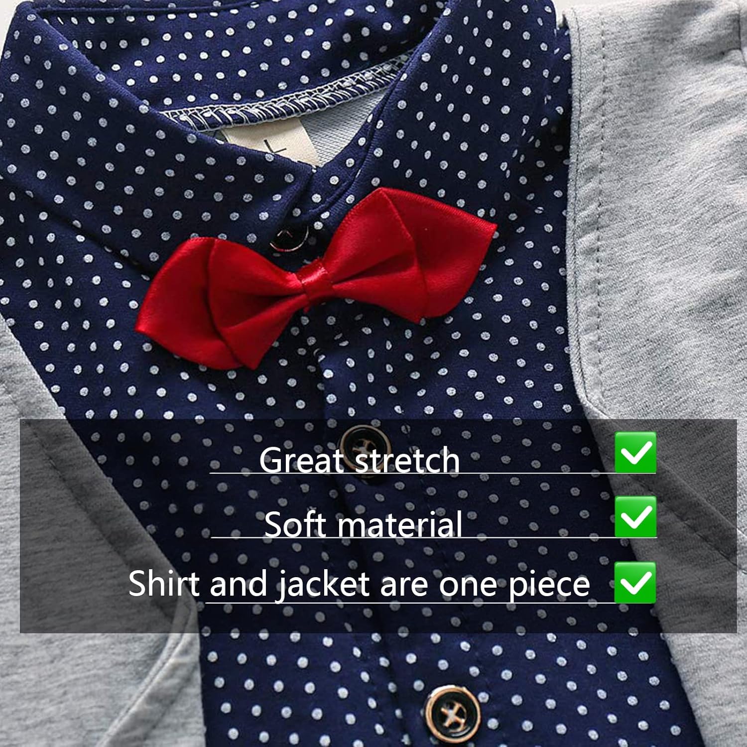 HZXVic Baby Boys Gentleman Outfits Suits Formal Toddler Adults Set