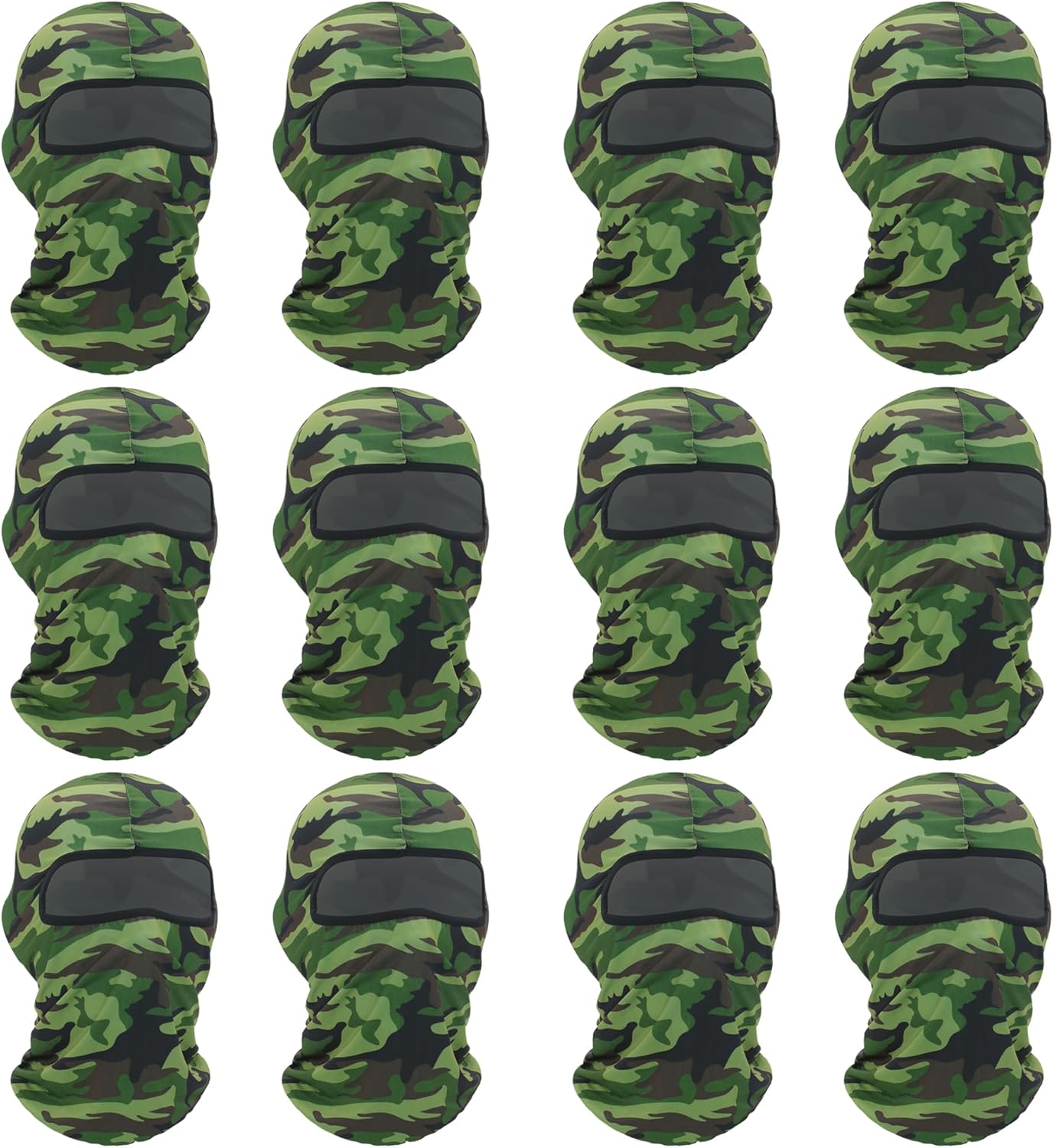 Summer Cooling Balaclava Wheebo 12-Piece Face Mask Set for Men Women