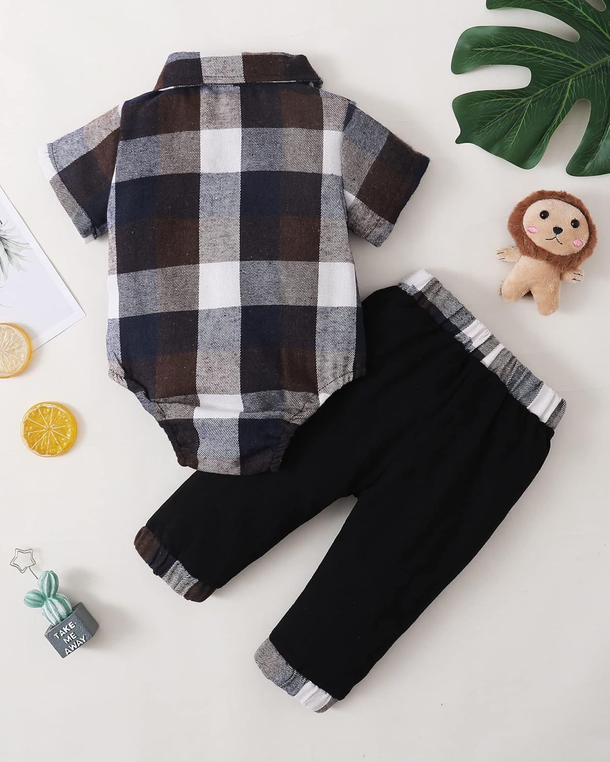 Renotemy Baby Boy Romper Set