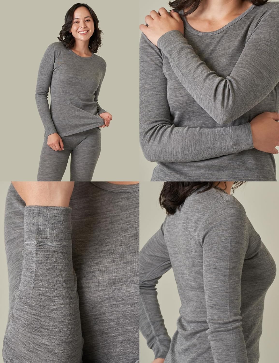 Elevate Her Warmth with LAPASA Womens Merino Wool Thermal Underwear Set