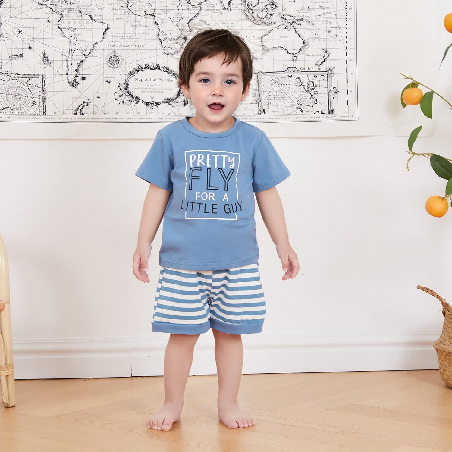 Engofs Toddler Summer Outfit Trendy T-Shirts Shorts for Babies