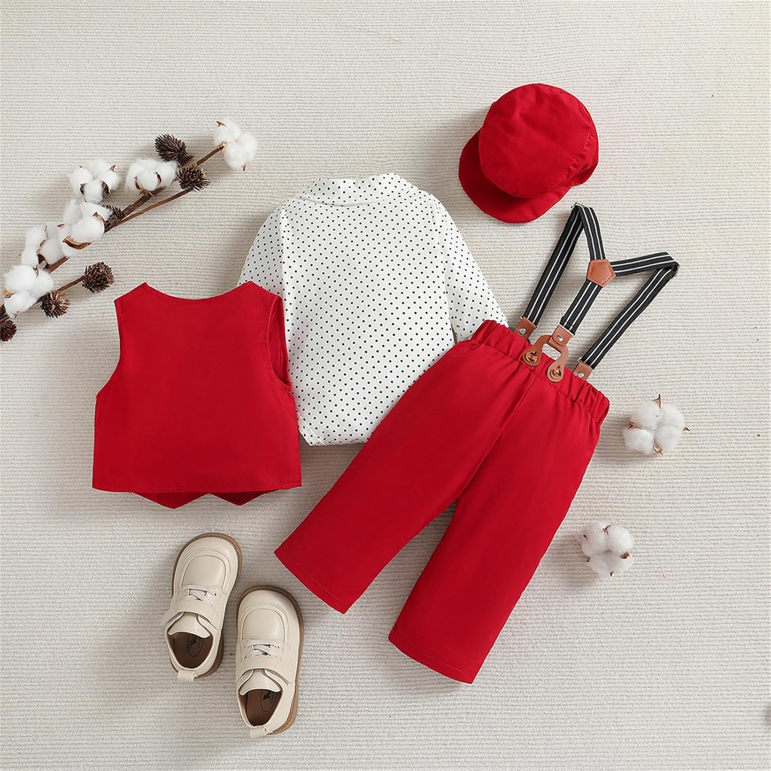 4-Piece Baby Boy Formal Outfit for gentleman Presentation