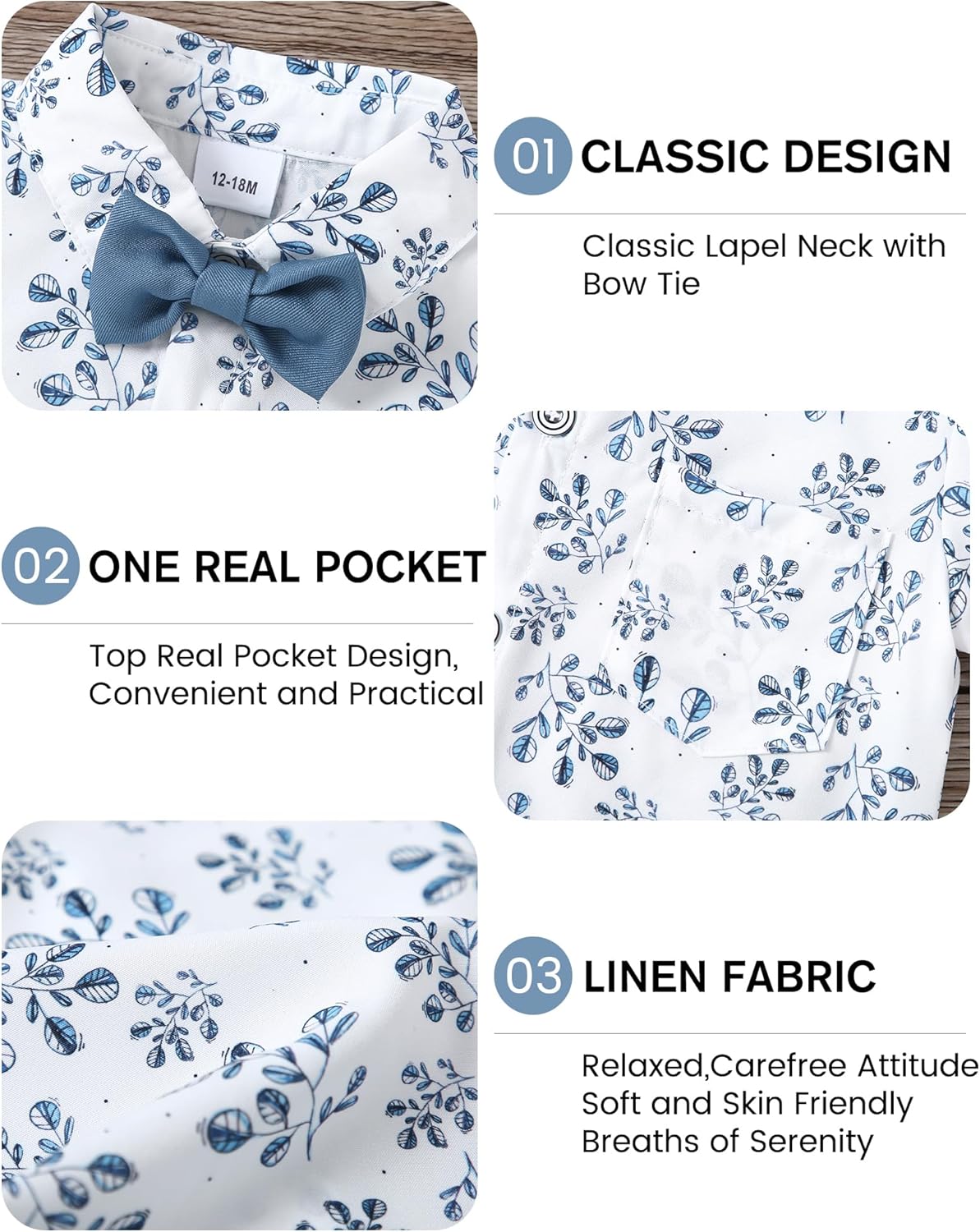 Toddler Boys Outfit Set 1-6T