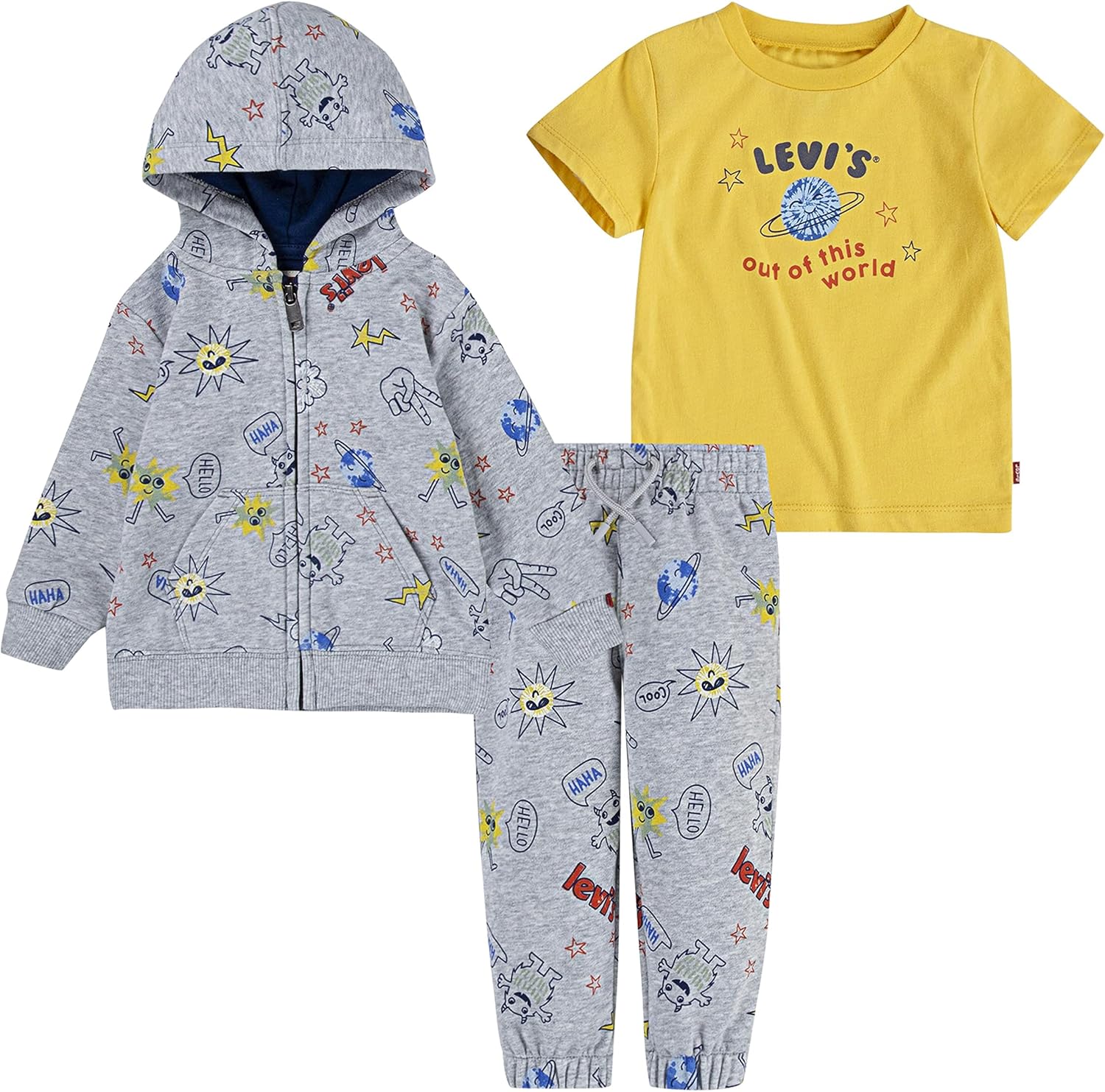 Levis Baby Boys Graphic Set - Soft Comfortable