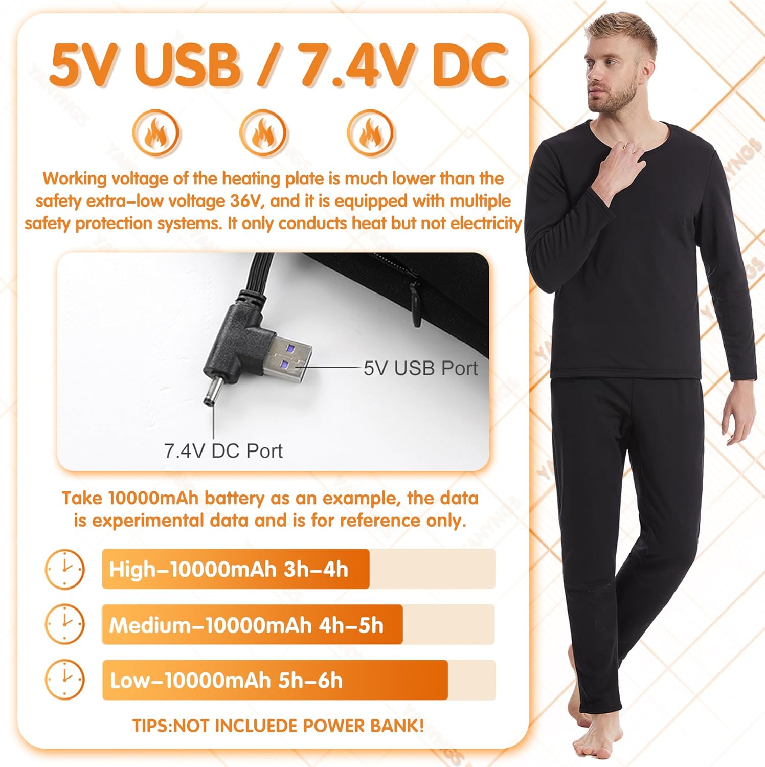 Heated Underwear for MenWomen - Stay Warm in Cold Weather